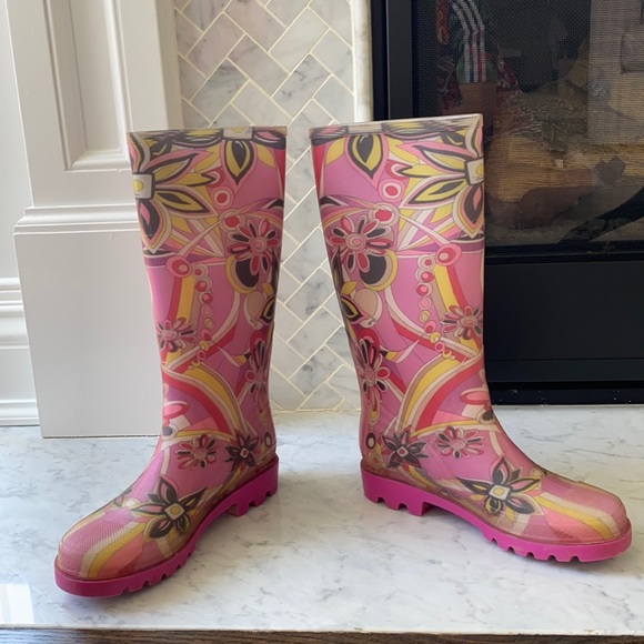 Emilio Pucci Rainboots - Picture 1 of 5